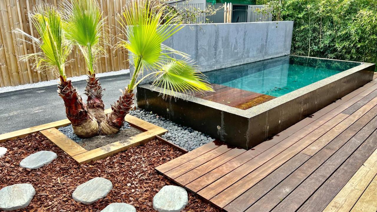 La Villa Canopee - Piscine Chauffee-Fibre-Clim-Jacuzzi Гюжан-Местрас Экстерьер фото