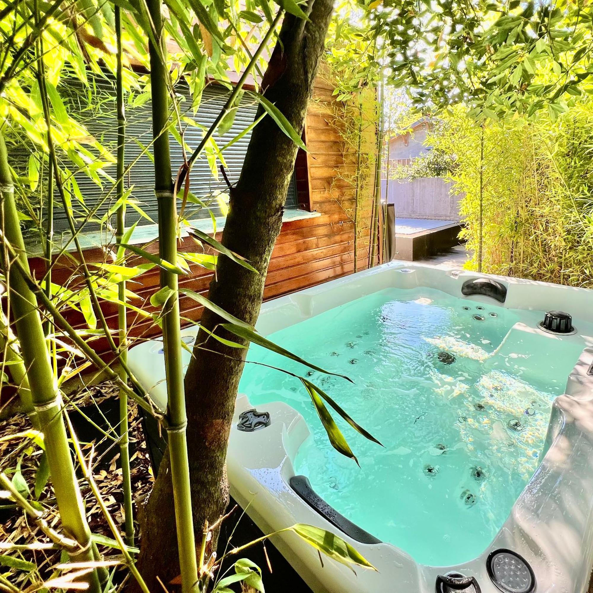 La Villa Canopee - Piscine Chauffee-Fibre-Clim-Jacuzzi Гюжан-Местрас Экстерьер фото
